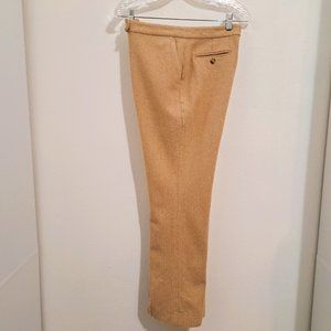 Tommy Hilfiger Winter Wool Lining Pants Herringbone Beige Color Size 10
